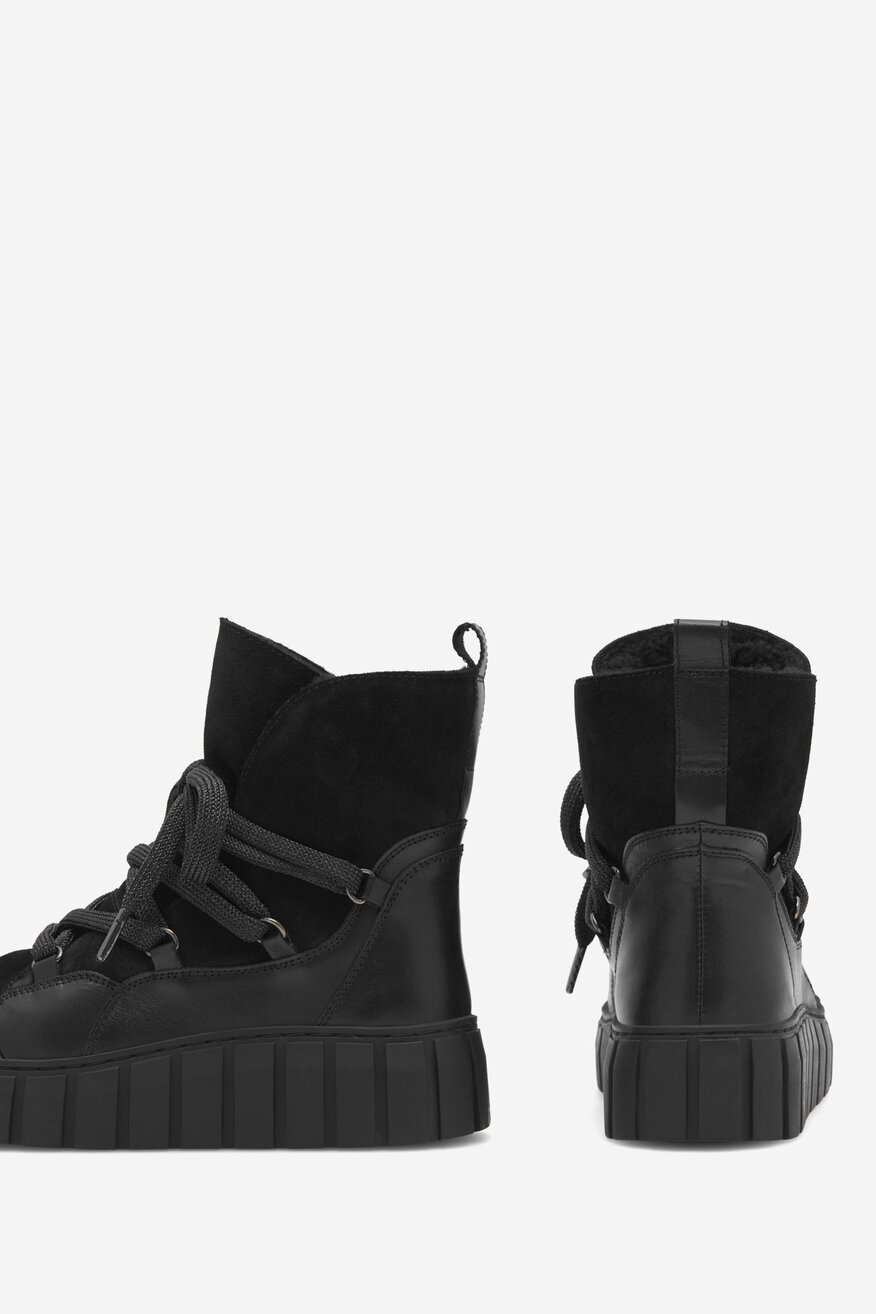 Trzewiki skórzane ocieplane