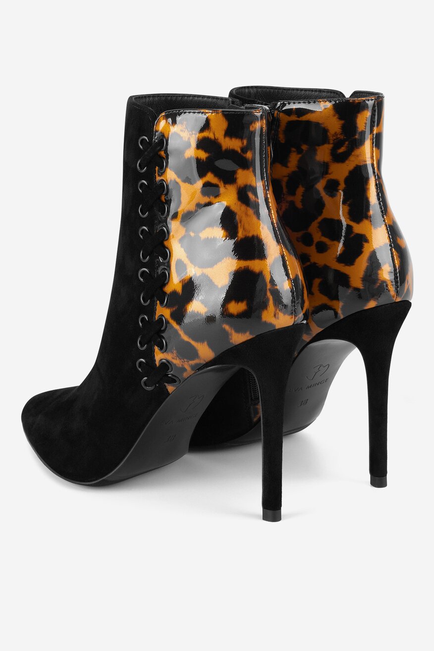 Botki skórzane na szpilce