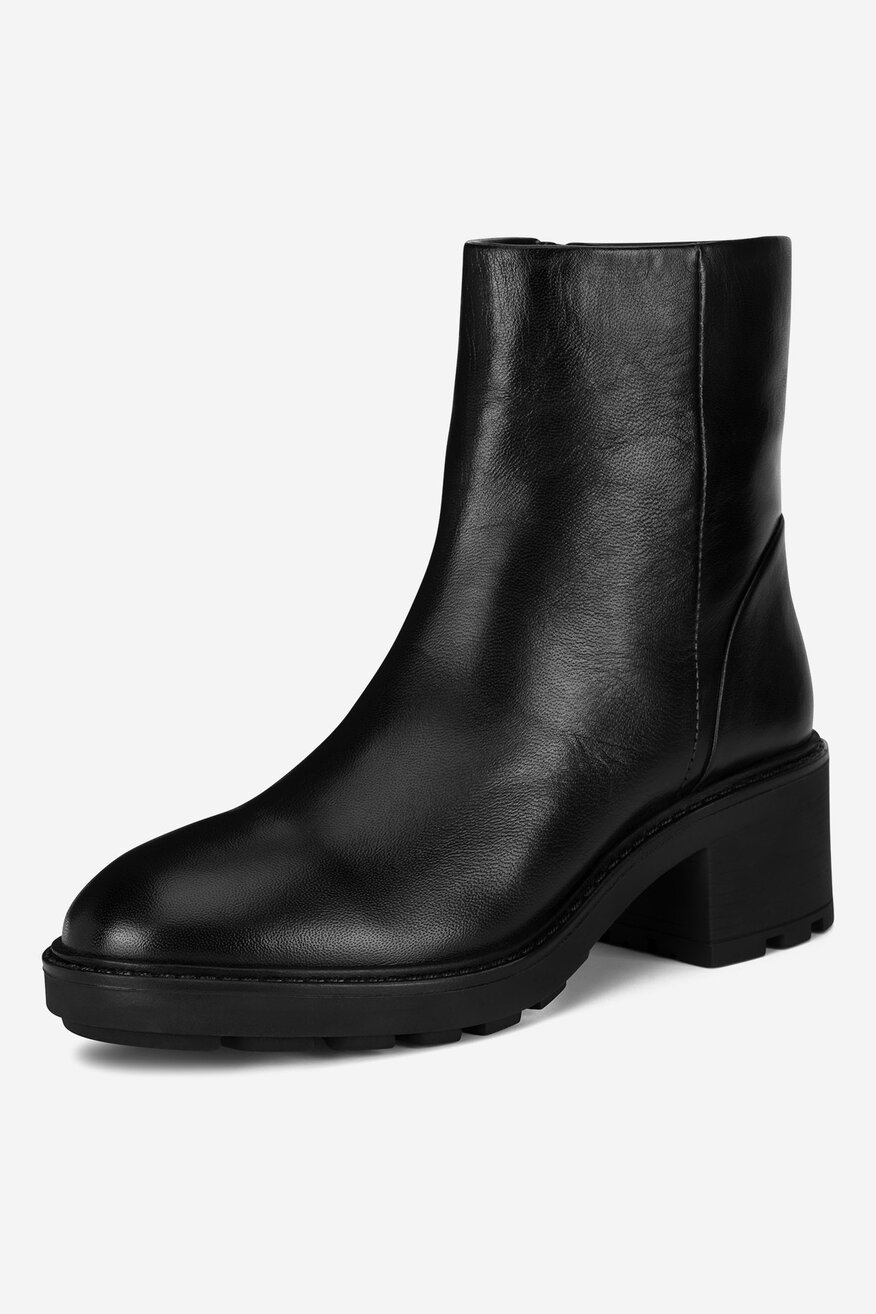 Botki skórzane ocieplane