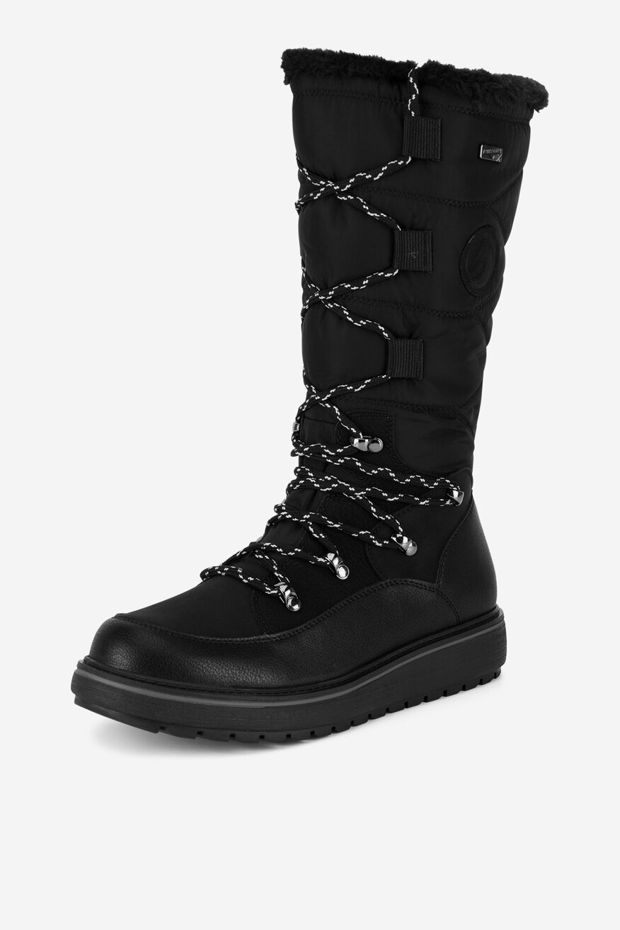 Śniegowce skórzane ocieplane