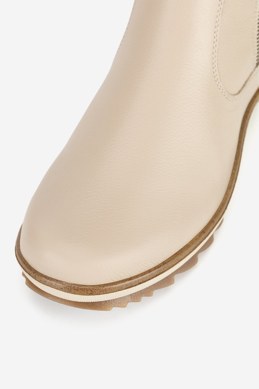 Botki skórzane ocieplane