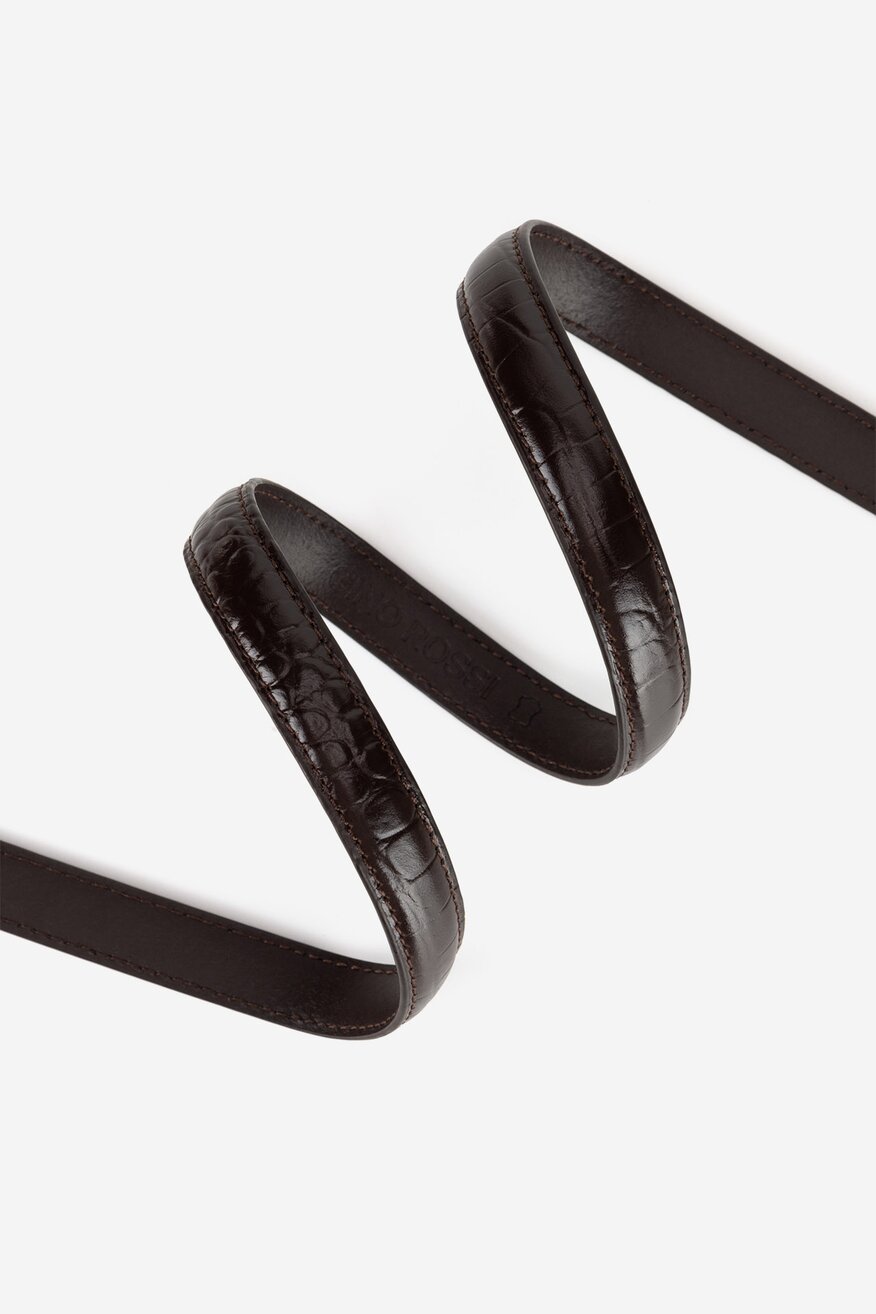 Pasek damski skórzany