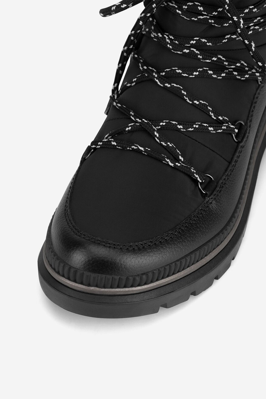 Śniegowce skórzane ocieplane