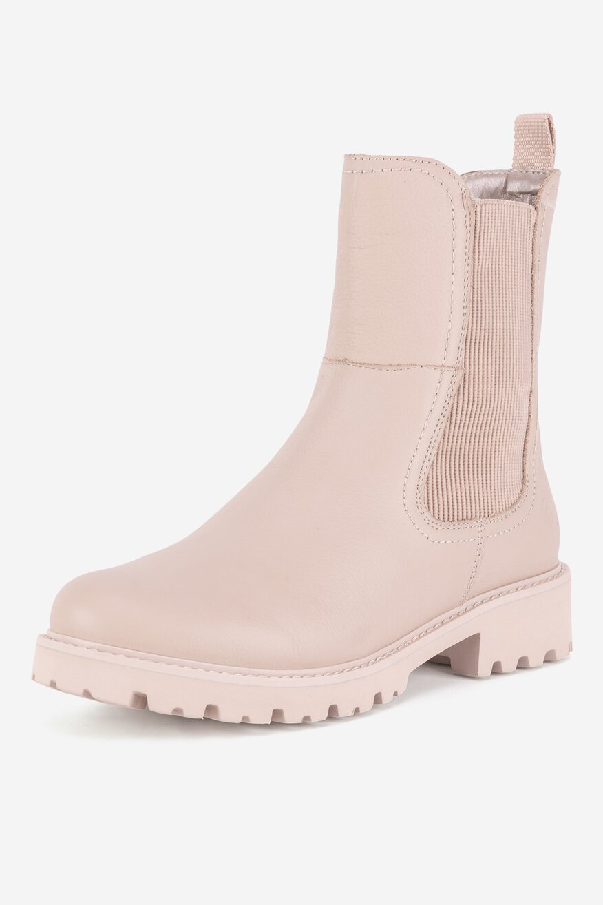 Botki skórzane ocieplane