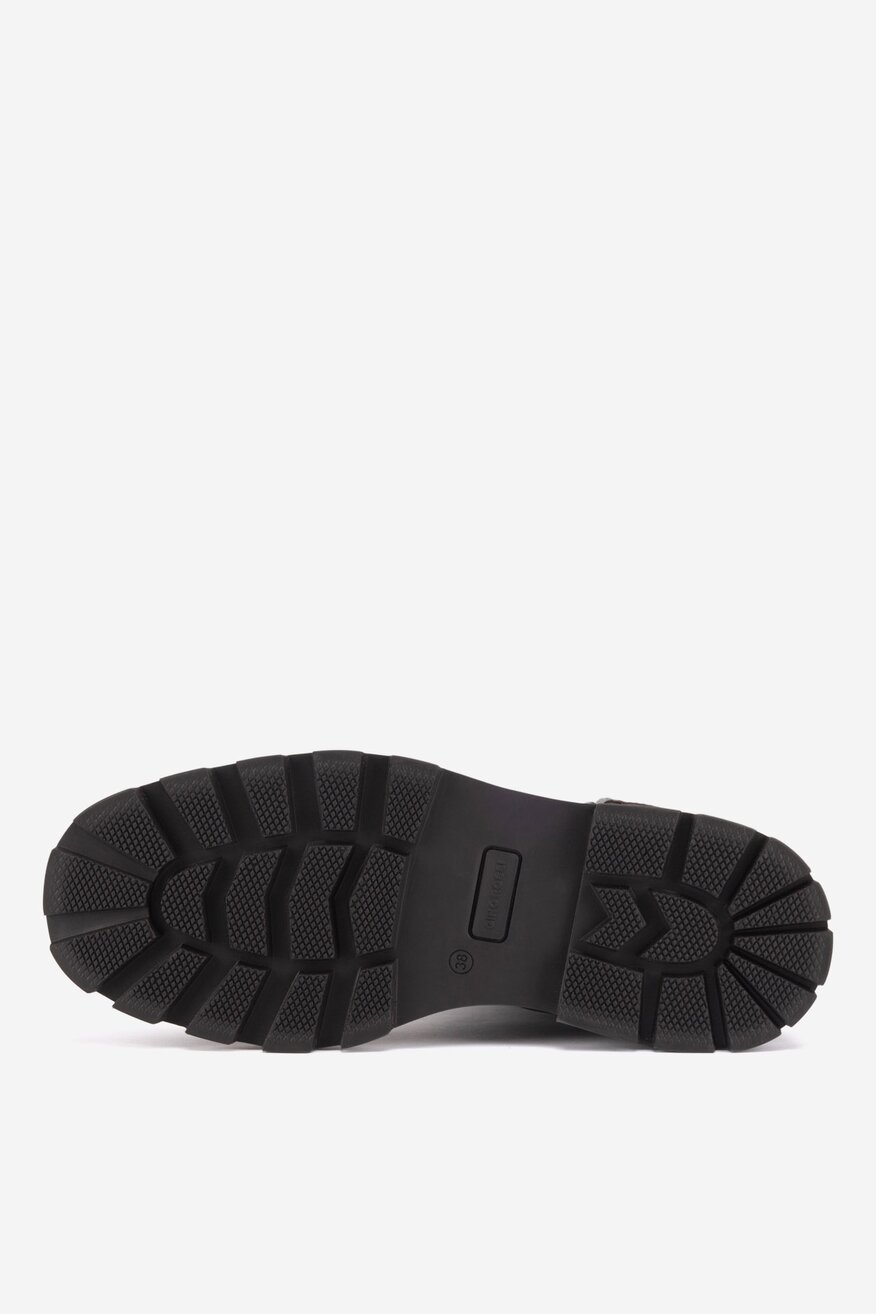 Botki skórzane ocieplane