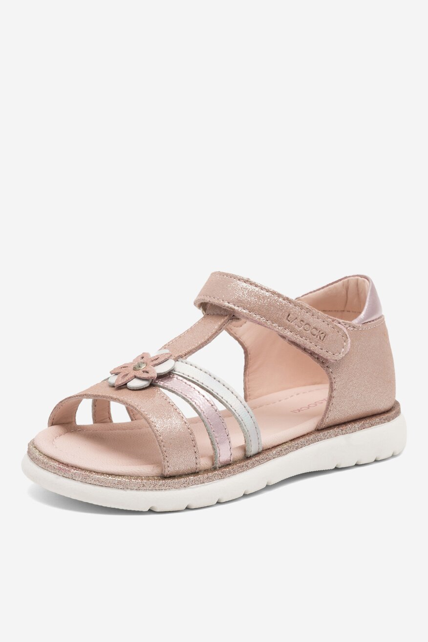 Sandały skórzane na rzepy