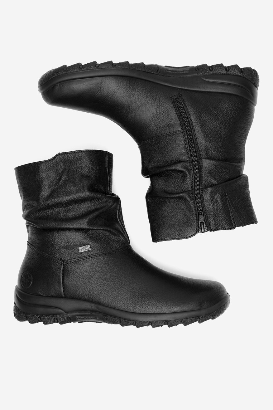 Botki skórzane ocieplane