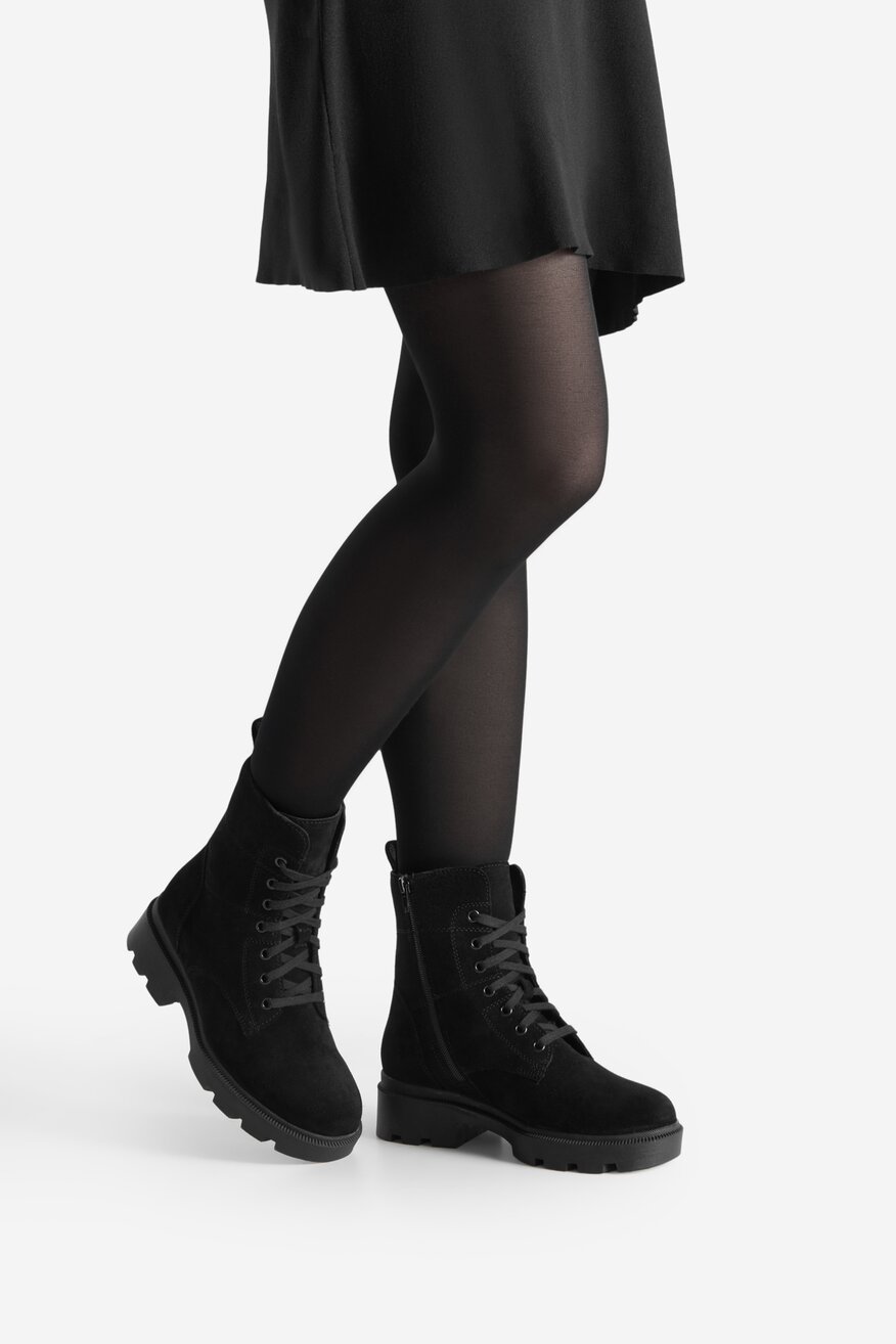 Trzewiki skórzane ocieplane