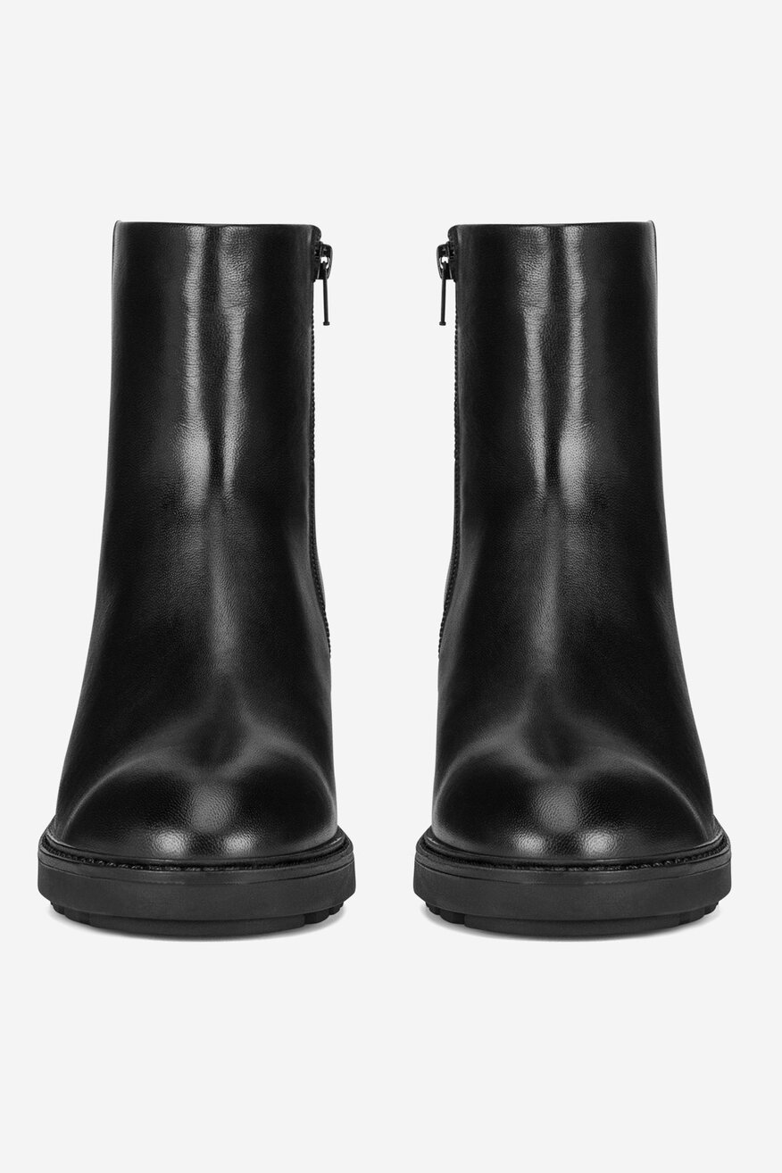 Botki skórzane ocieplane