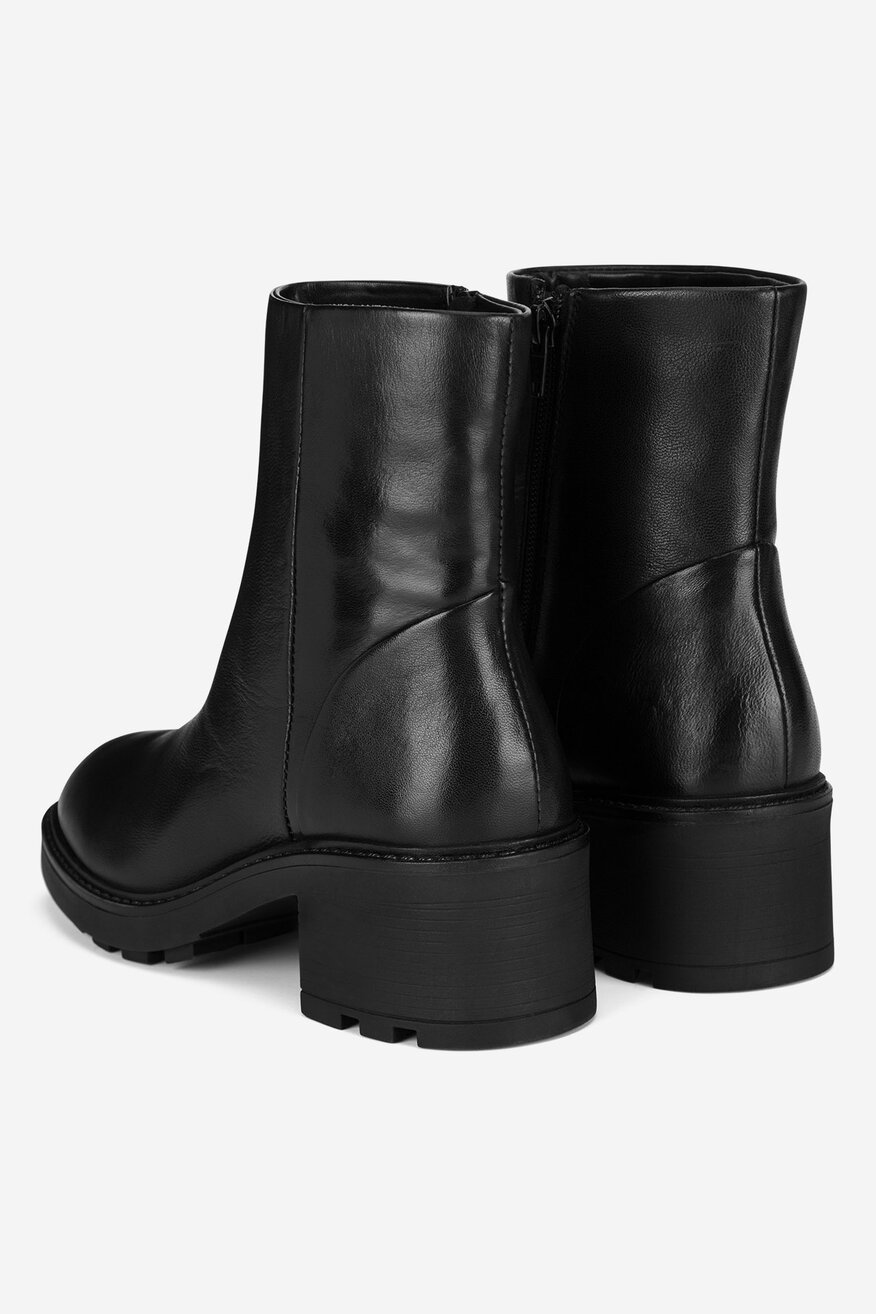 Botki skórzane ocieplane