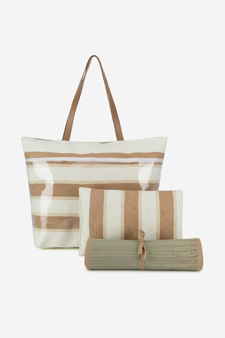 Torebka shopperka z matą i poduszką