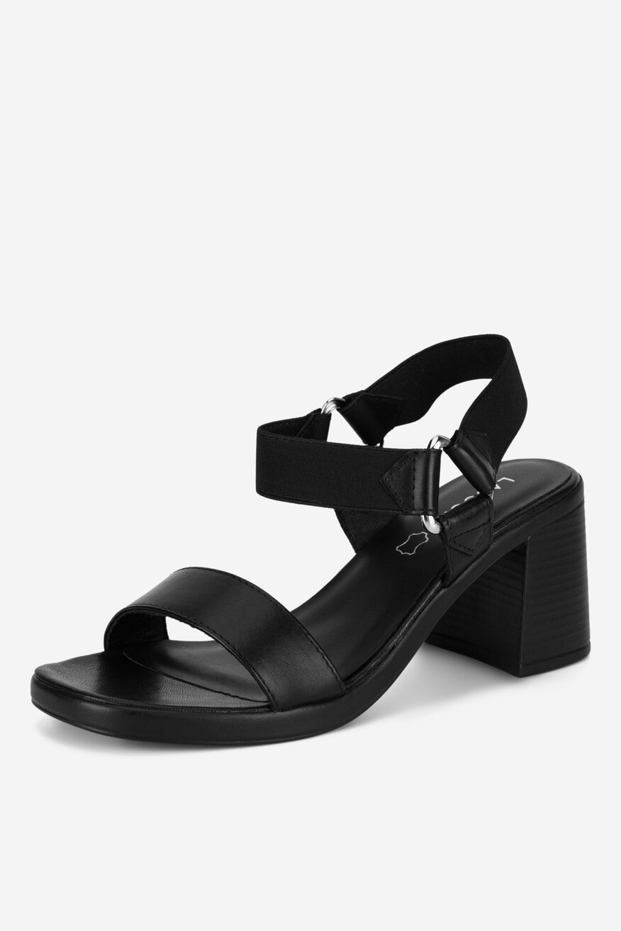 Sandały skórzane na słupku