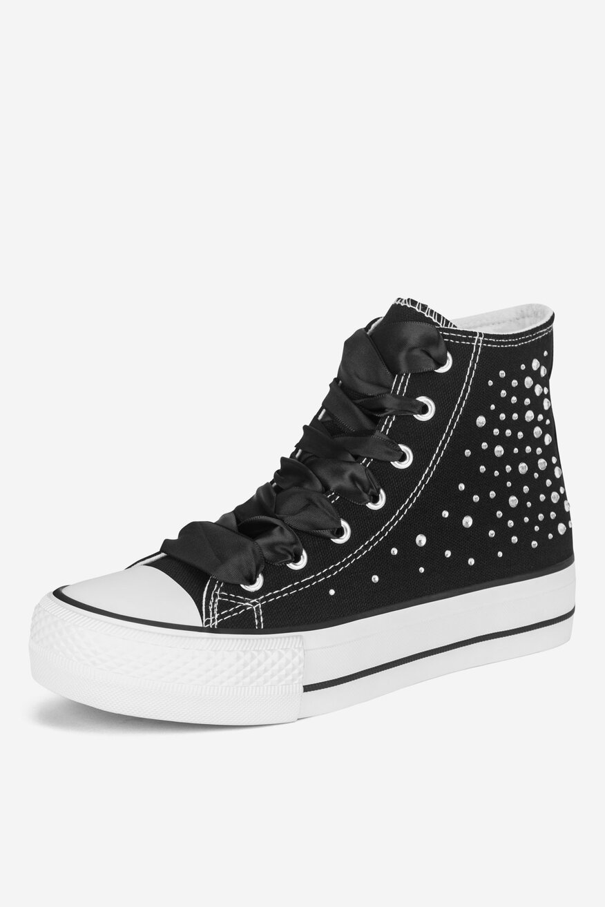 Trampki wysokie na platformie