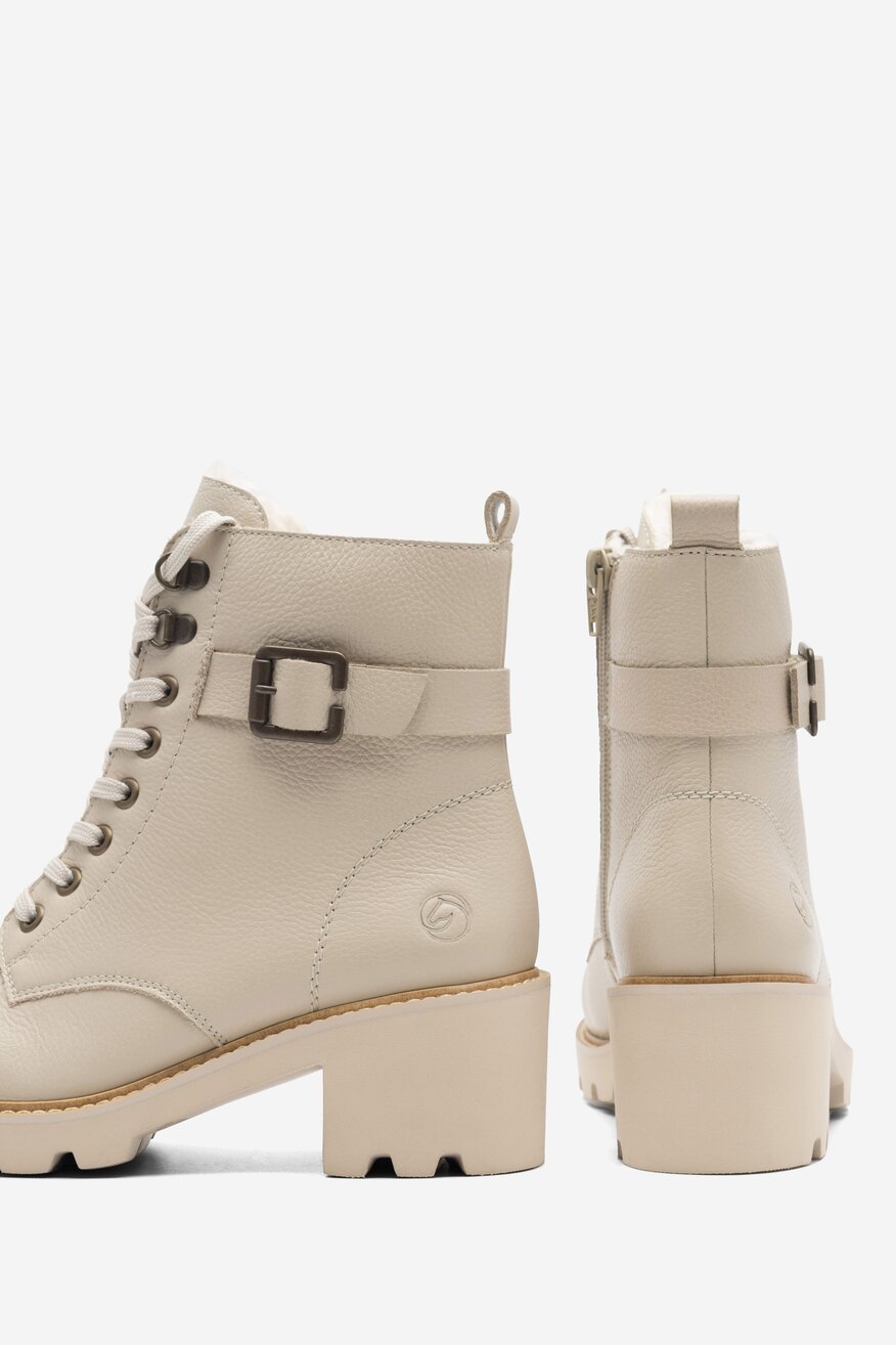 Trzewiki skórzane ocieplane