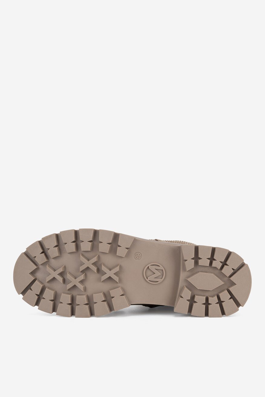 Botki skórzane ocieplane