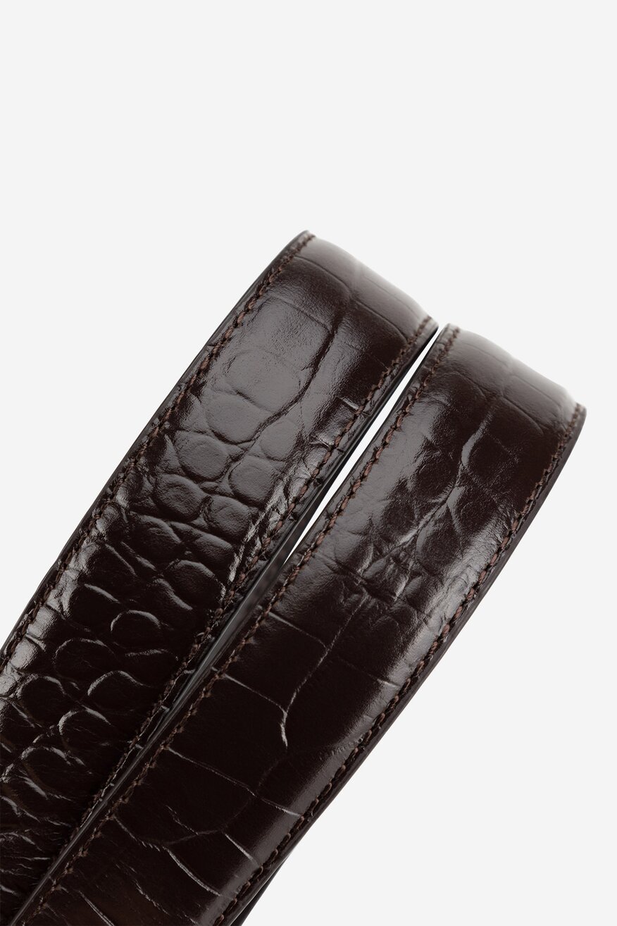 Pasek damski skórzany