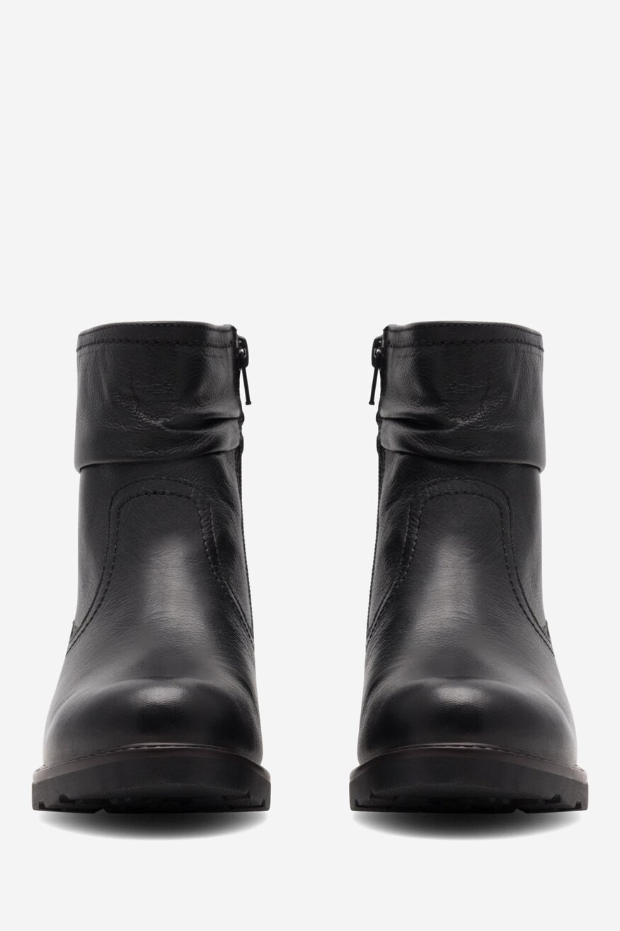 Botki skórzane ocieplane