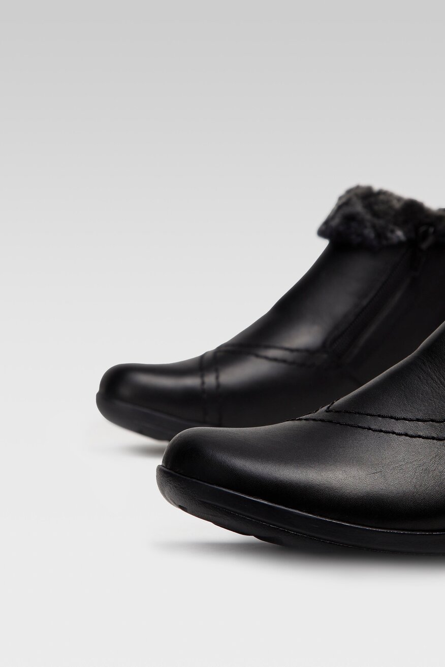 Botki skórzane ocieplane