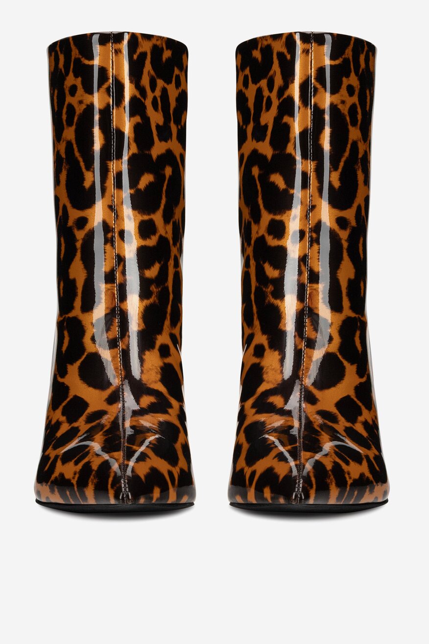 Botki skórzane na szpilce