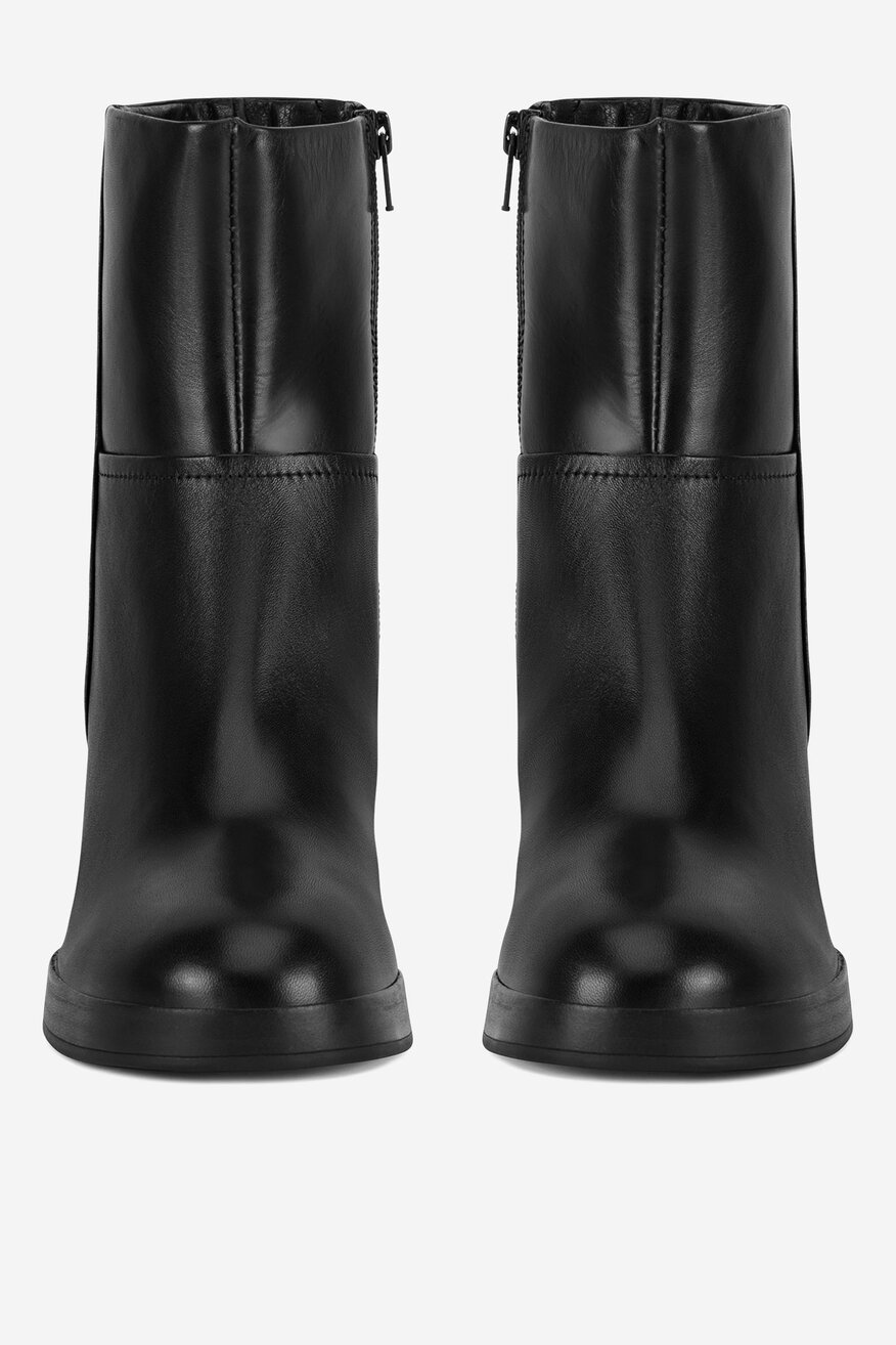 Botki skórzane ocieplane