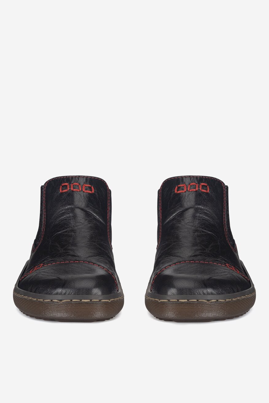 Botki skórzane ocieplane