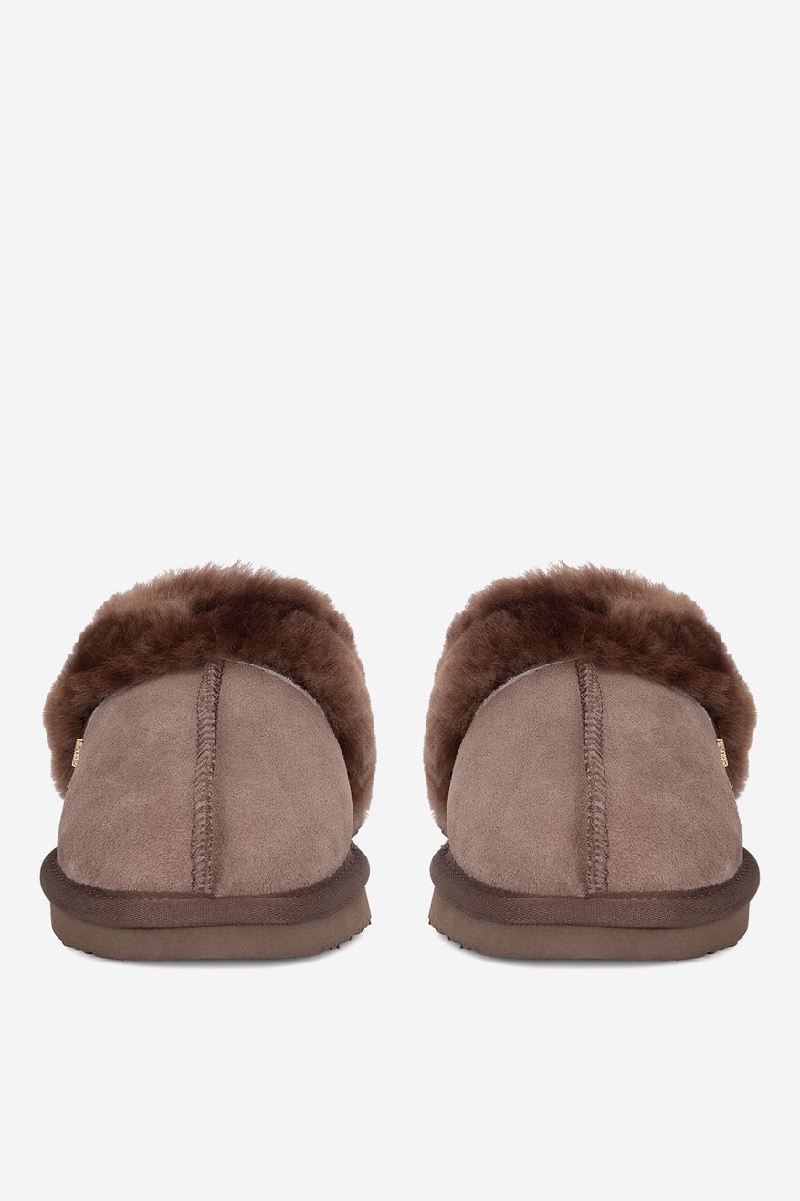 Kapcie skórzane ocieplane
