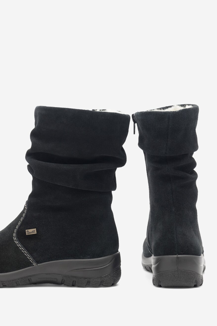Botki skórzane ocieplane