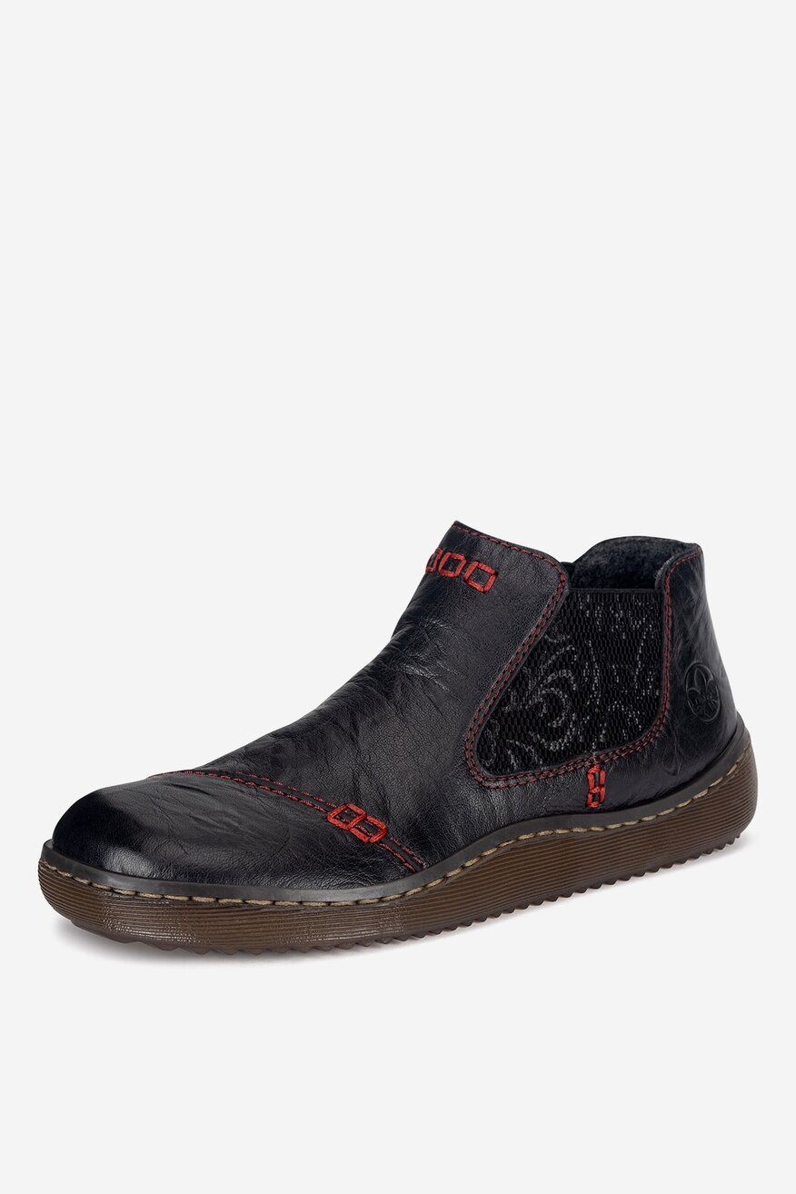 Botki skórzane ocieplane