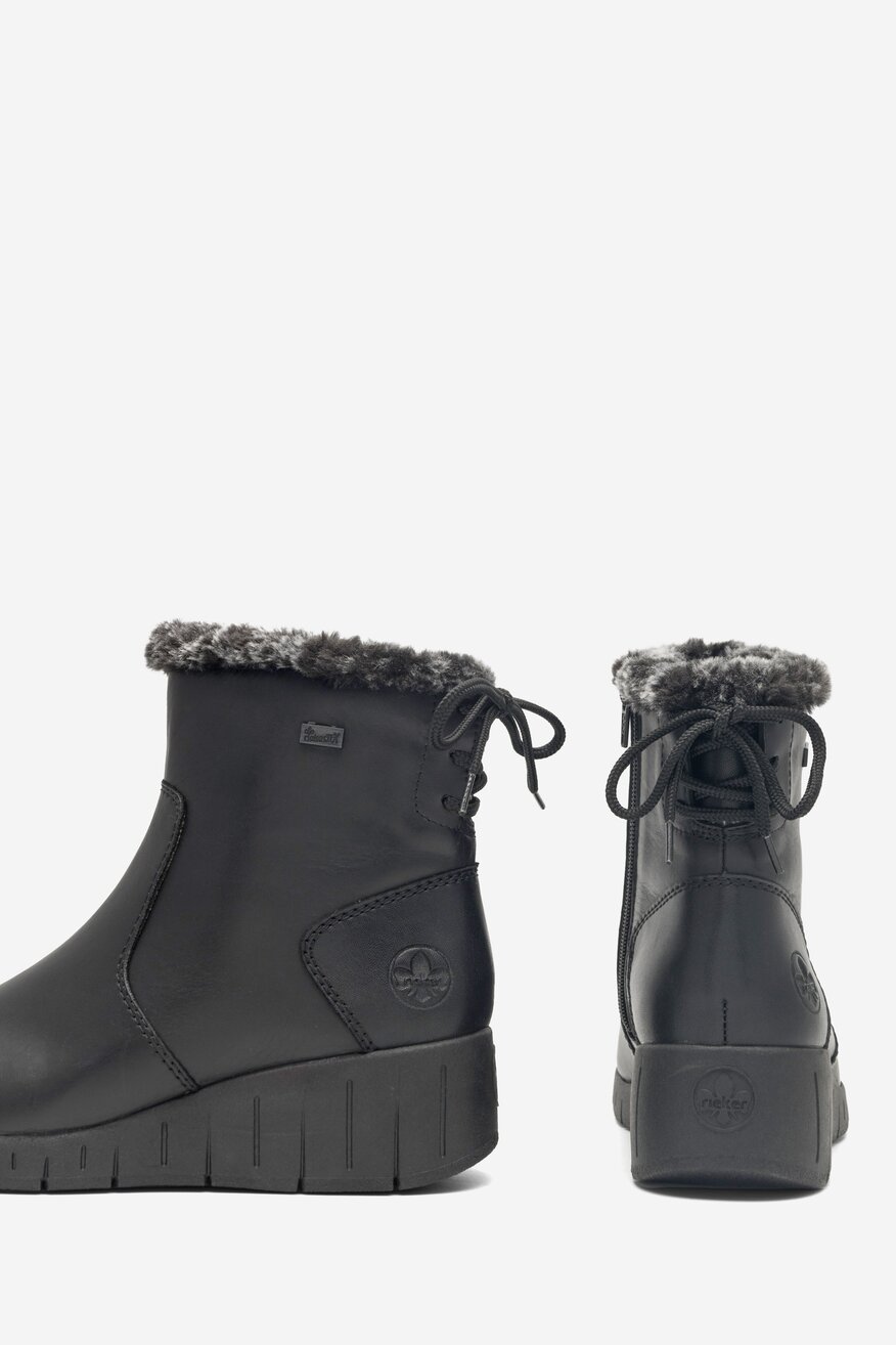 Botki skórzane ocieplane