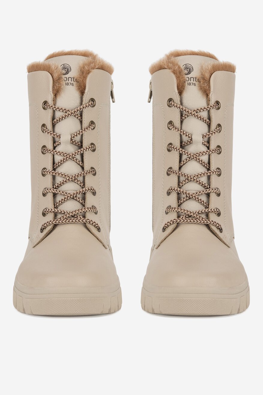 Trzewiki skórzane ocieplane