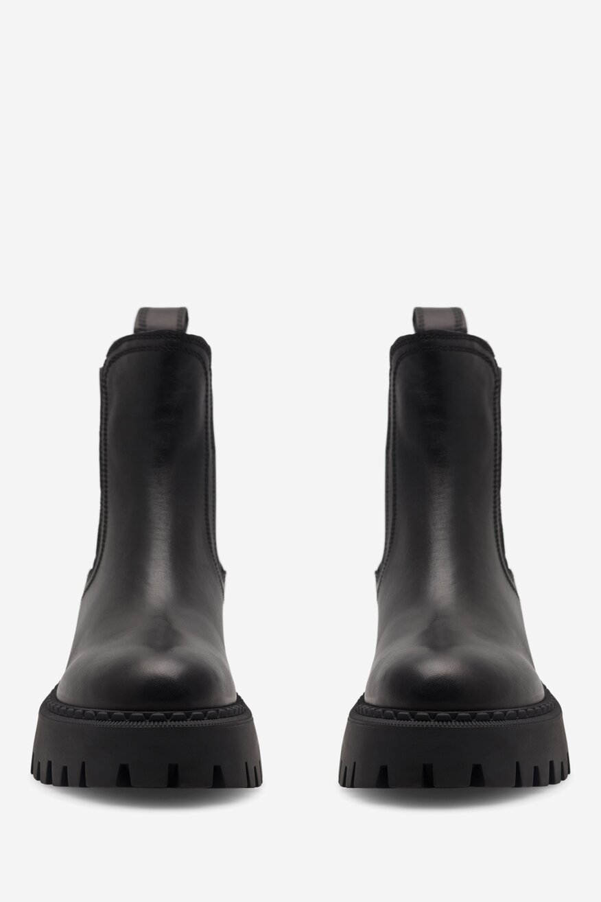 Botki skórzane ocieplane