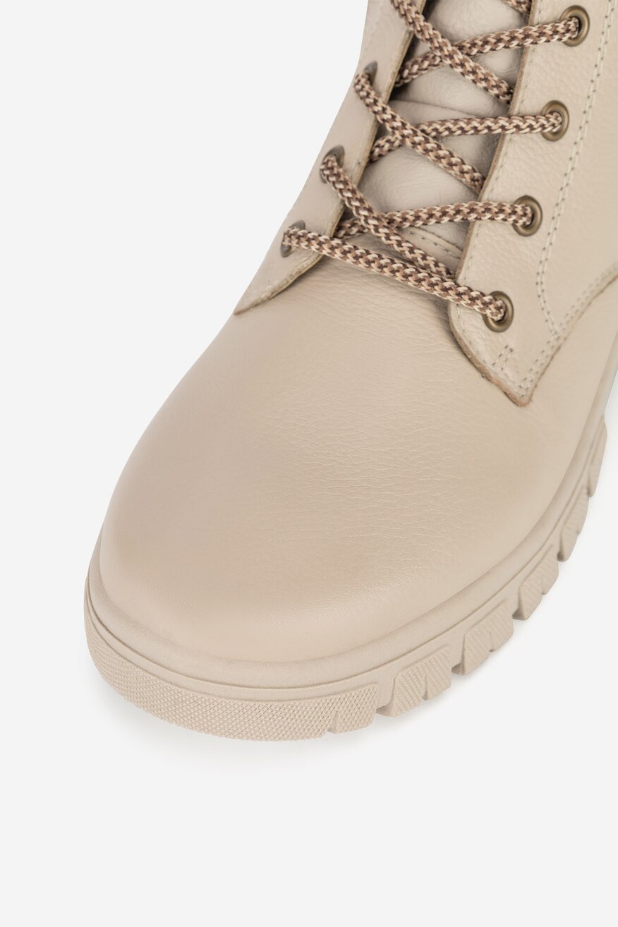 Trzewiki skórzane ocieplane