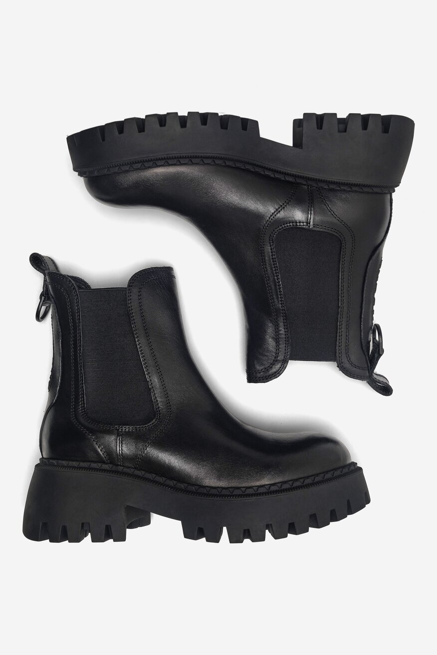 Botki skórzane ocieplane