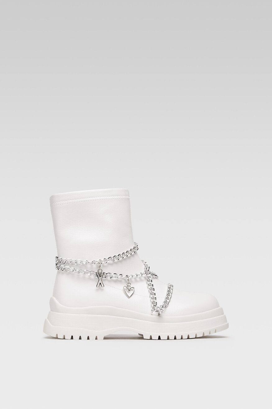 Botki na grubej podeszwie