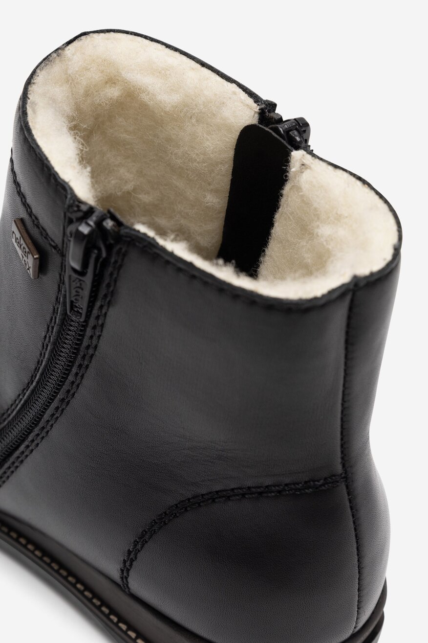 Botki skórzane ocieplane