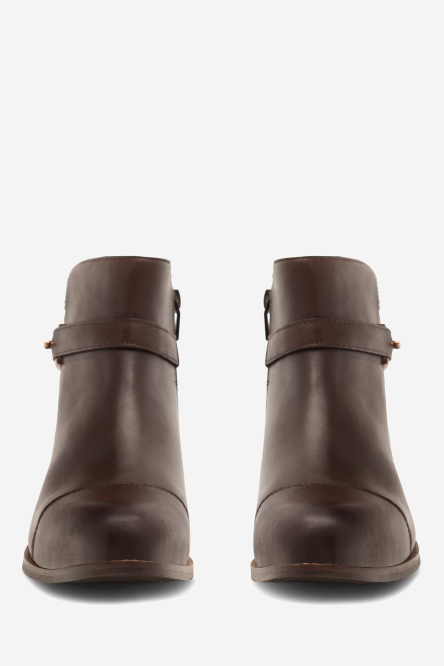 Botki skórzane ocieplane