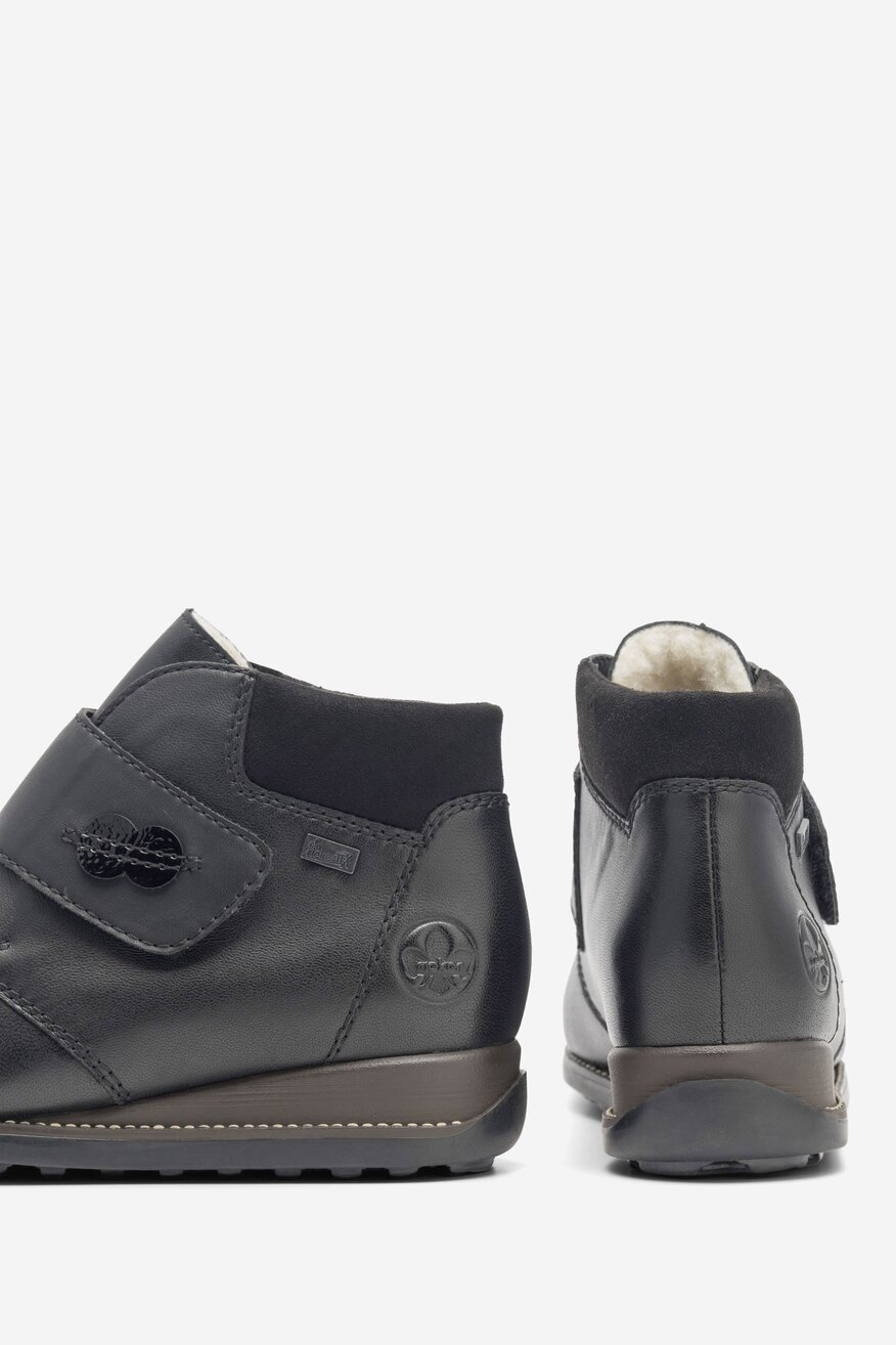 Botki skórzane ocieplane