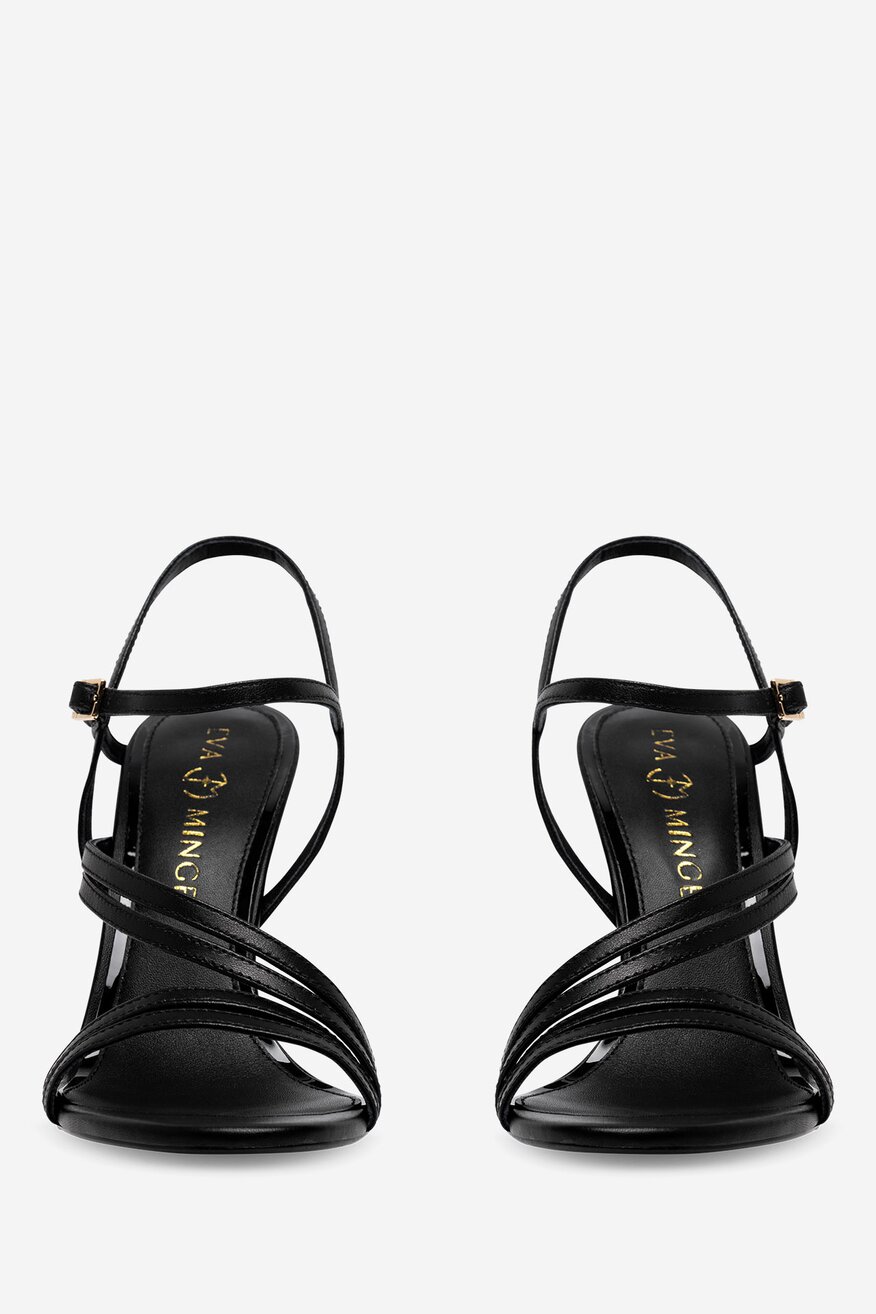 Sandały skórzane na szpilce