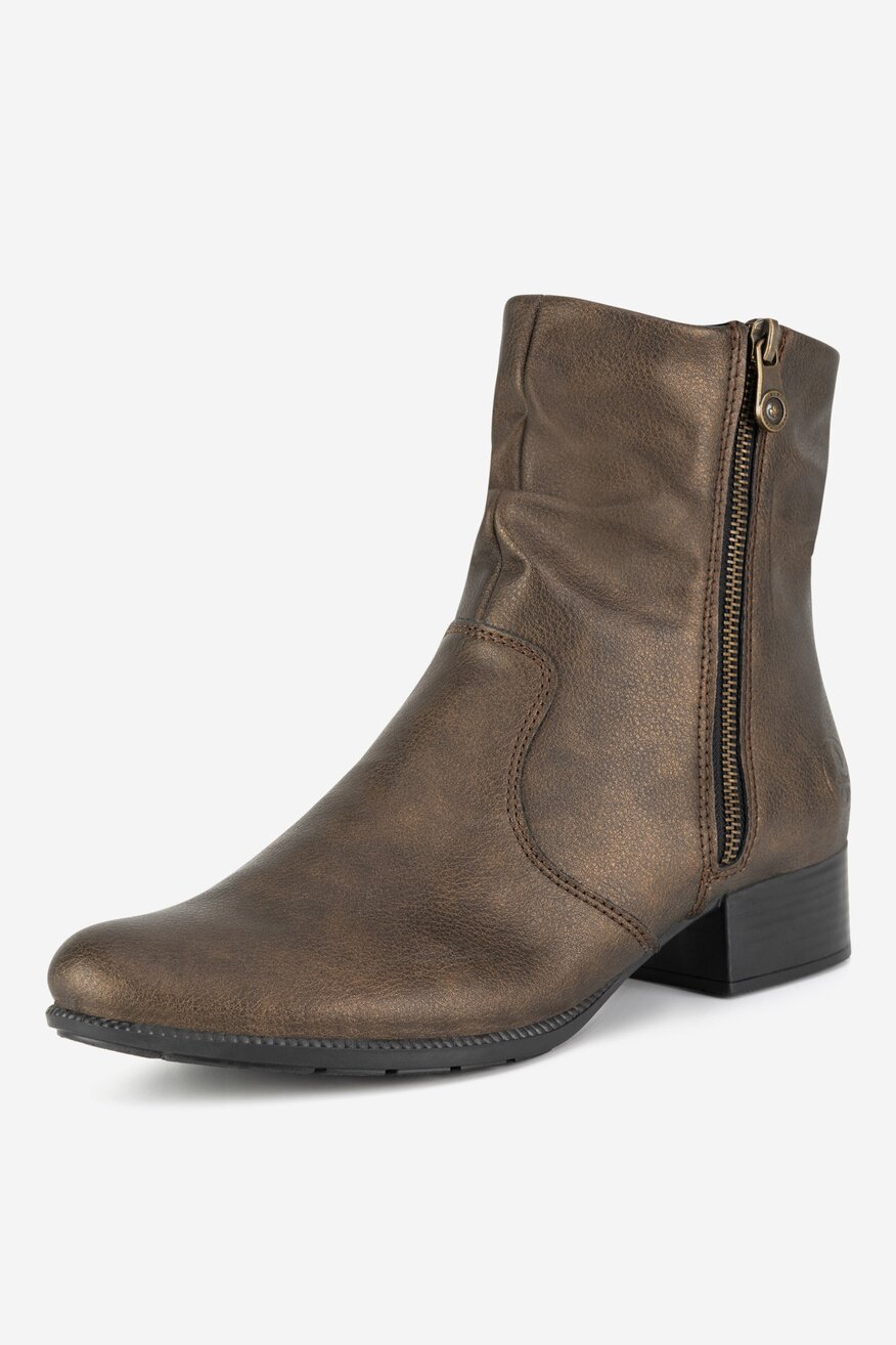 Botki skórzane ocieplane