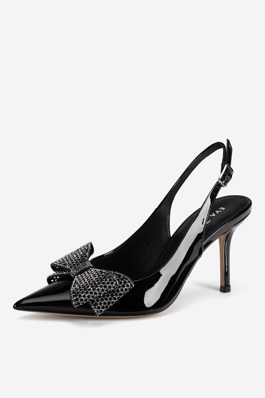 Czółenka skórzane