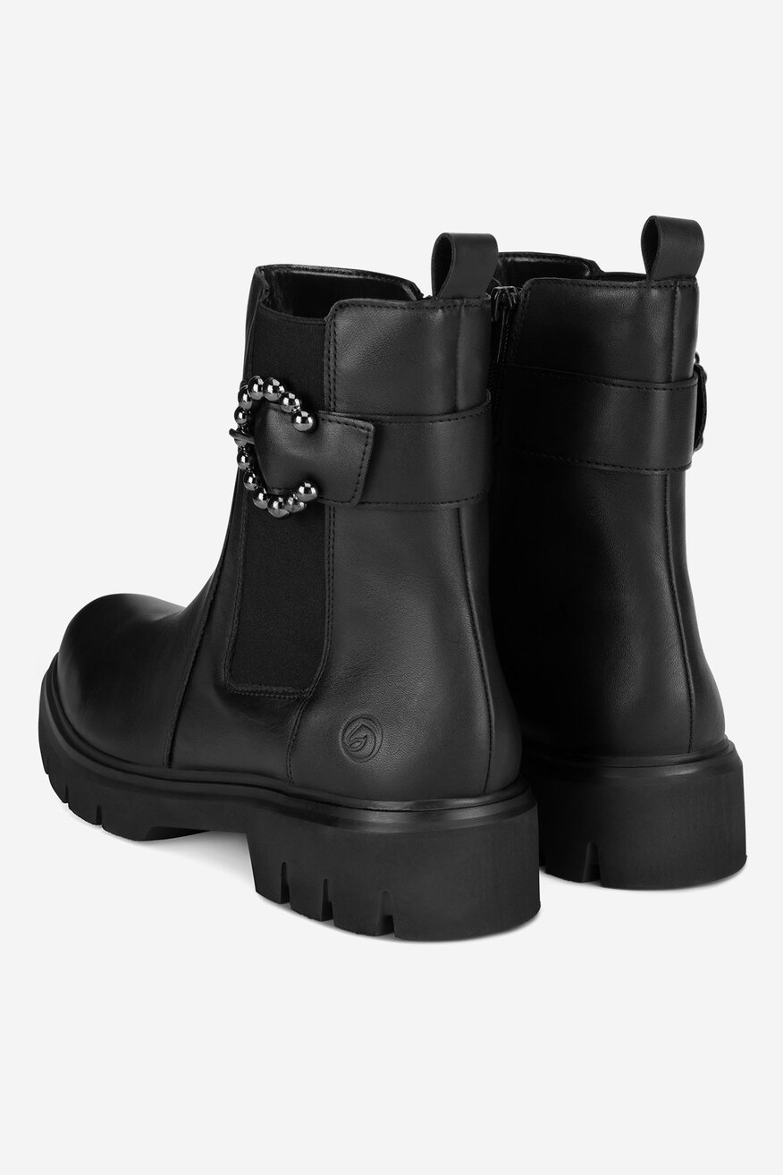 Botki skórzane ocieplane