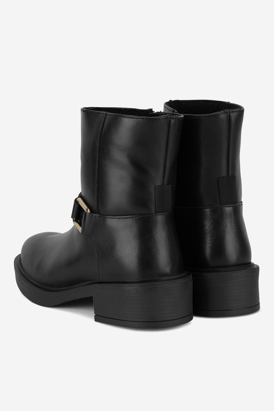 Botki skórzane ocieplane