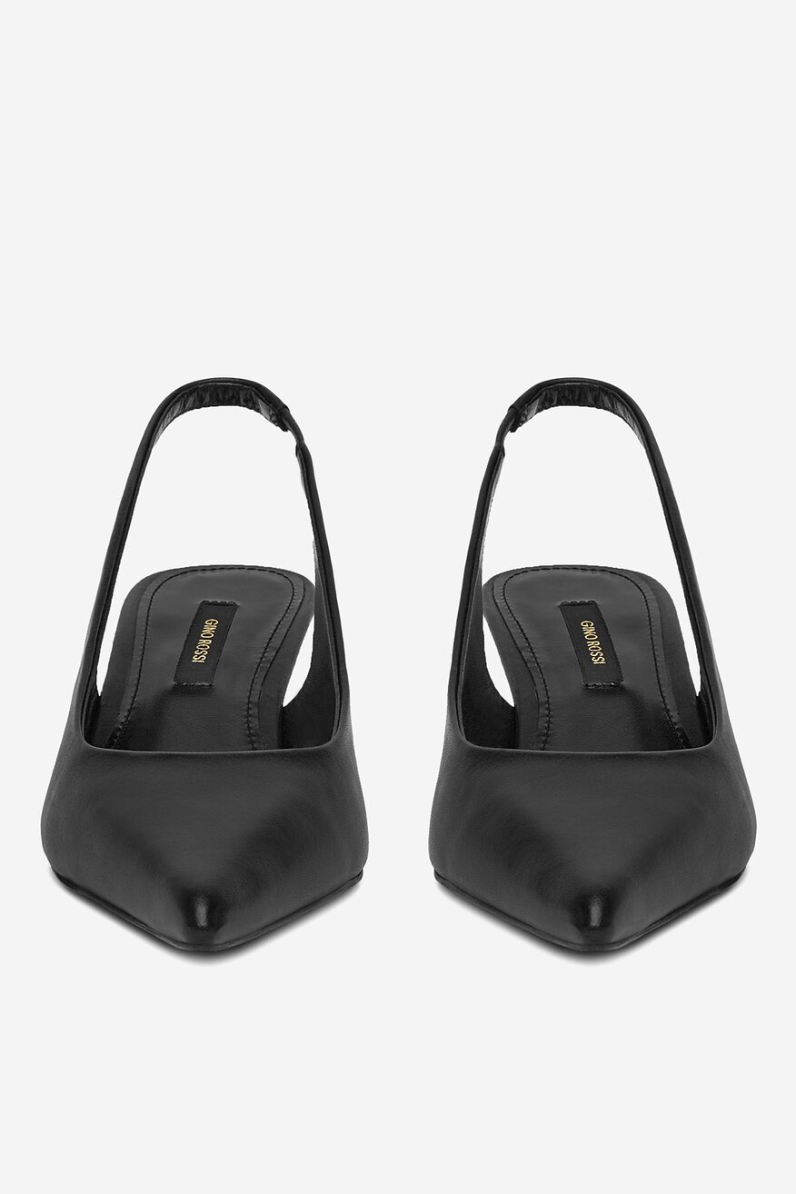 Czółenka skórzane