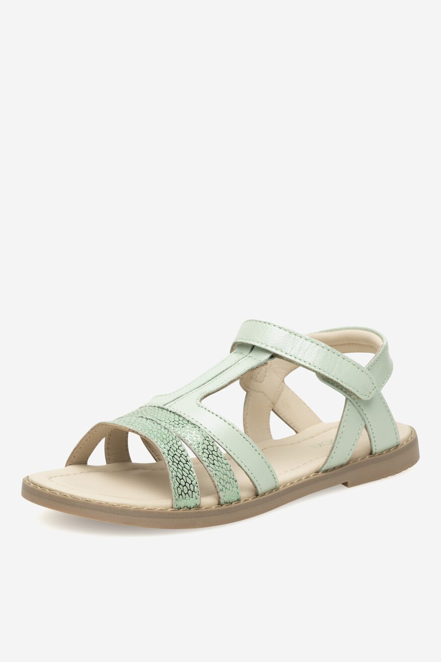 Sandały skórzane na rzepy