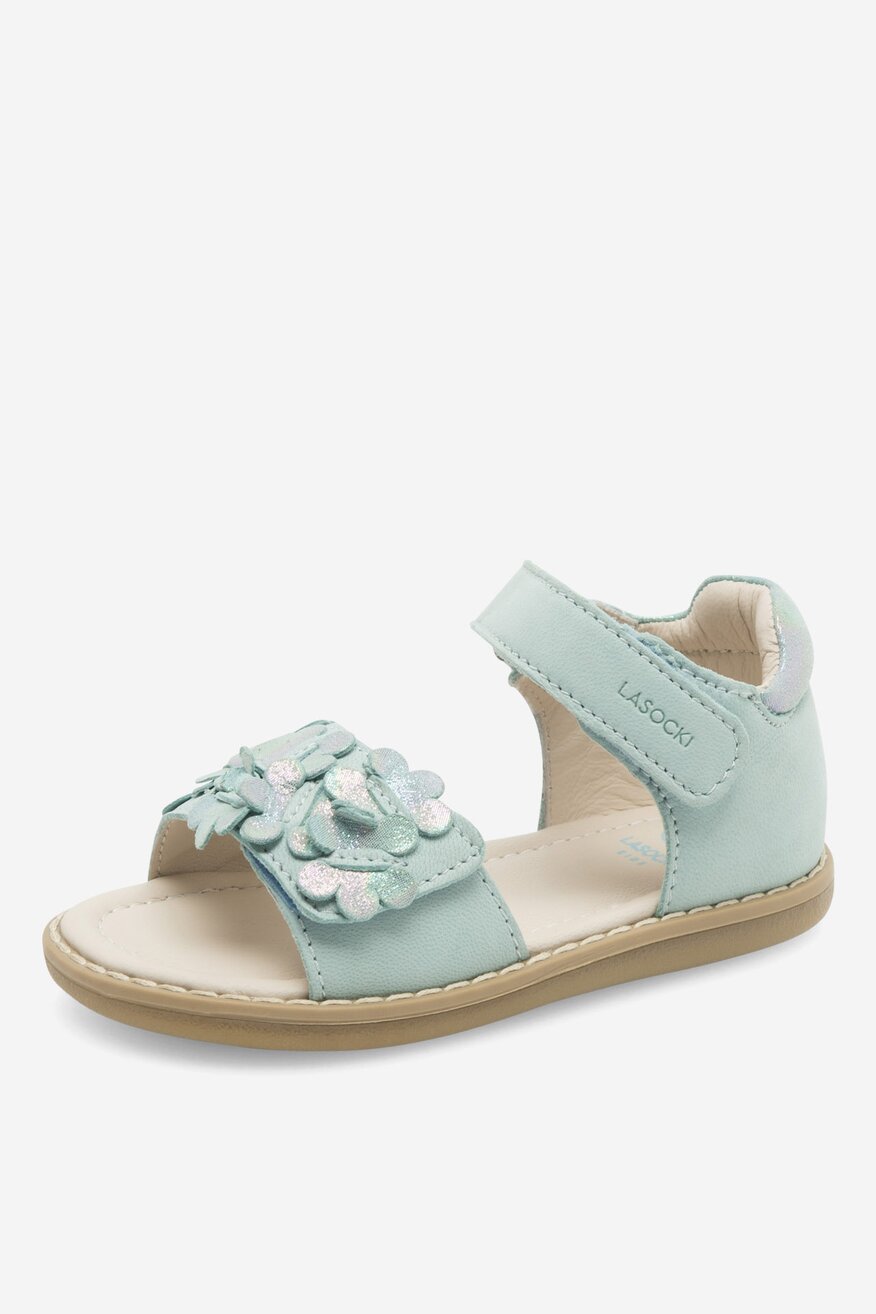 Sandały skórzane na rzepy