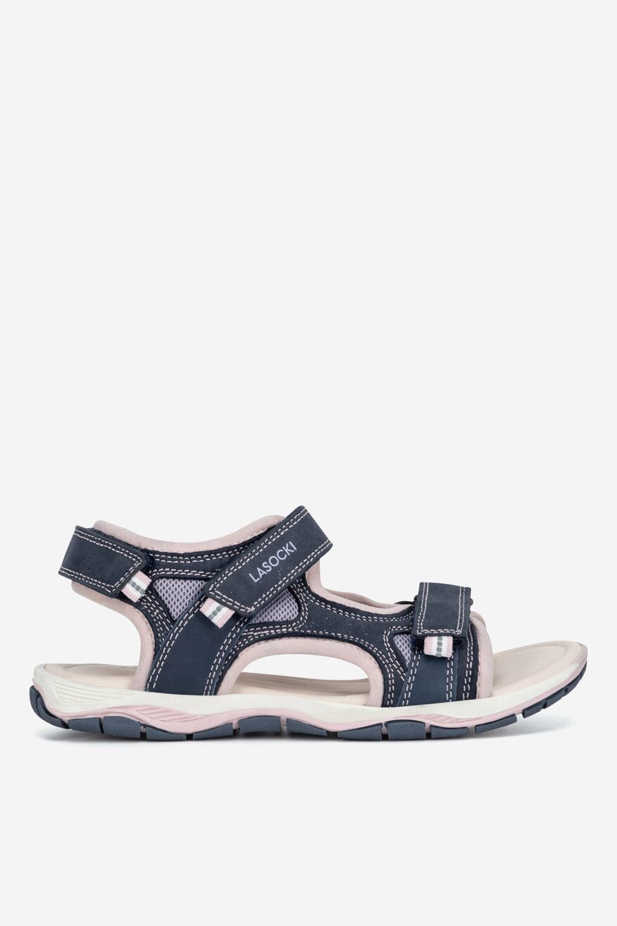 Sandały skórzane na rzepy