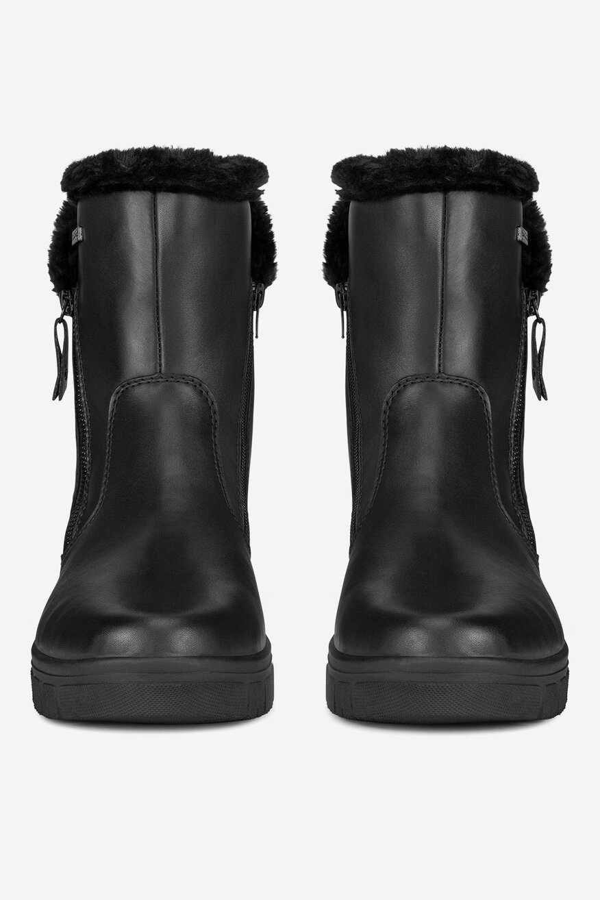Botki skórzane ocieplane