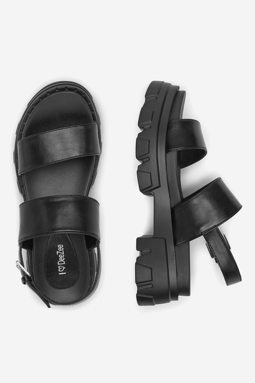 Sandały na grubej podeszwie