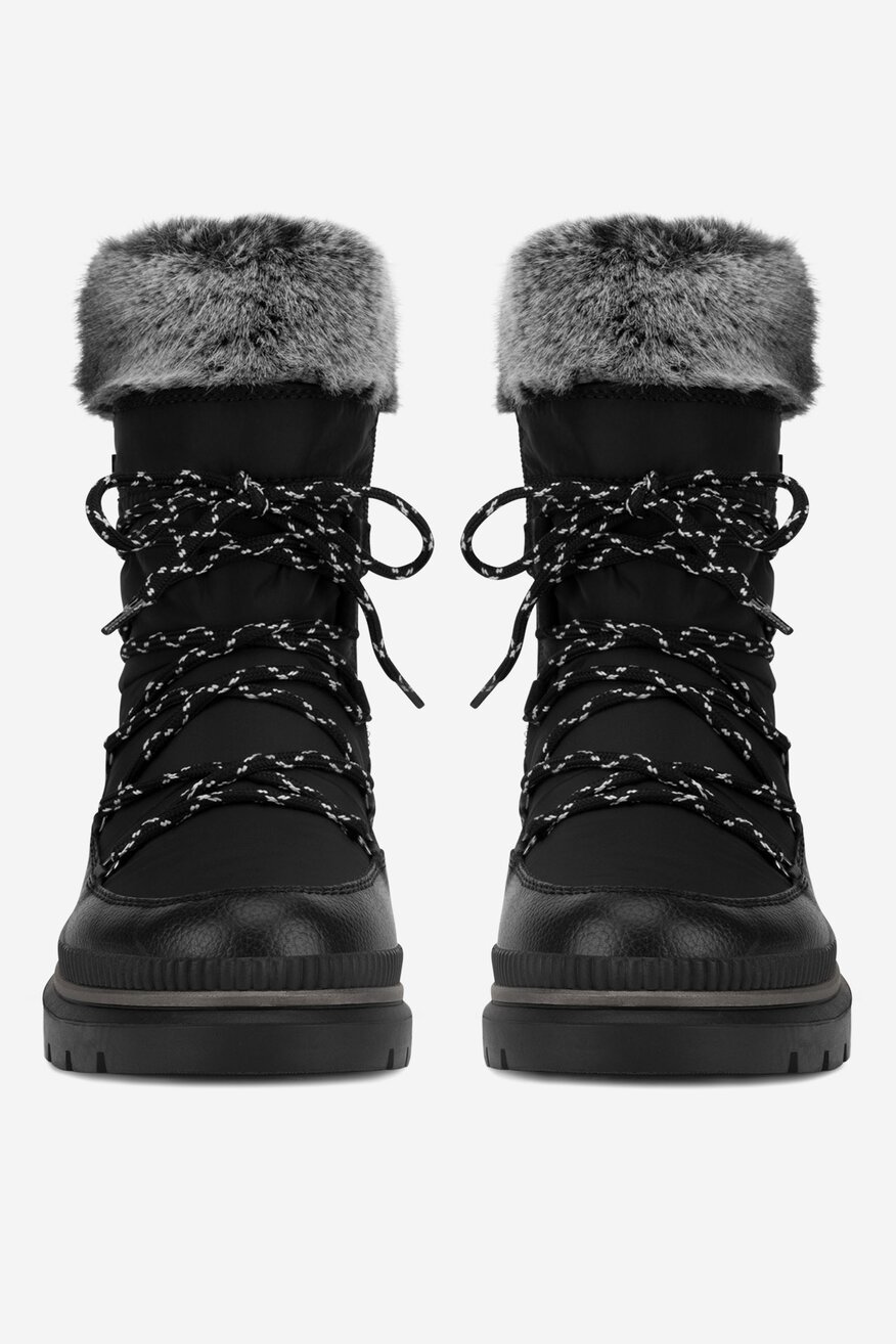 Śniegowce skórzane ocieplane