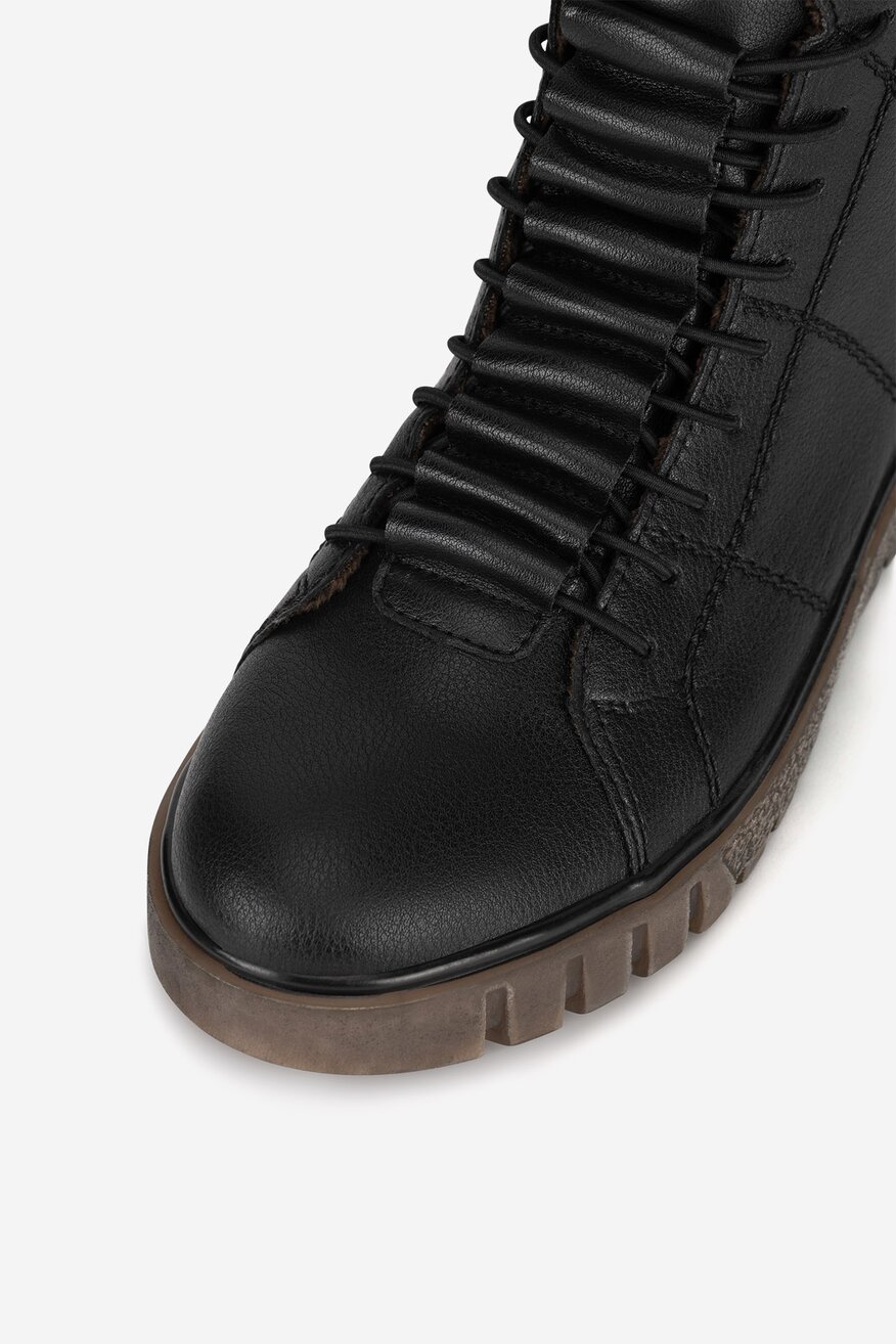 Trzewiki skórzane ocieplane